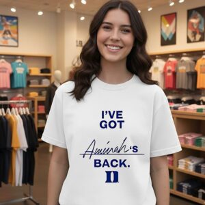 Aminah Vega Duke Blue Devils I’ve Got Aminah’s Back T-Shirt