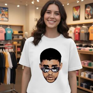 Bad Bunny Big Face Shades Grammy 2026 T-Shirt