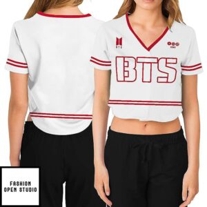 Bts Crop Top Baseball Jersey