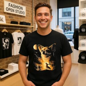 Chihuahua Howling To The Moon T-Shirt