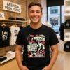 Cryptid Rodeo Mothman’s Famous Moonshine Boot Scootin’ Bigfoot T-Shirt