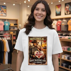 Ctt Oil You’ve Struck Oil In My Heart Valentine Day T-Shirt