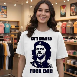 Cuti Romero Fuck Enic Portrait T-Shirt