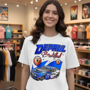 Depaul Basketball Nascar Game T-Shirt