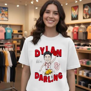 Dylan Darling St. John’s Red Storm Caricature T-Shirt