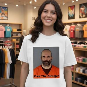 Free The Giraffe Mugshot T-Shirt