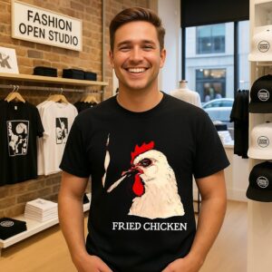 Fried Chicken Stoner Funny Weed T-Shirt