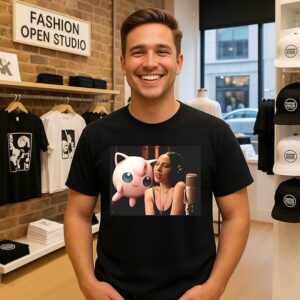 Gaga Jigglypuff Pokemon Recording Studio T-Shirt