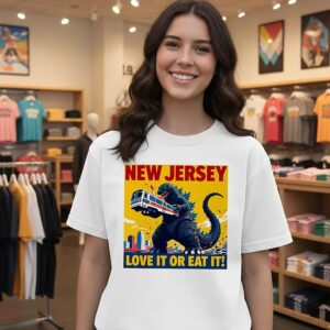Godzilla New Jersey Love It Or Eat It T-Shirt
