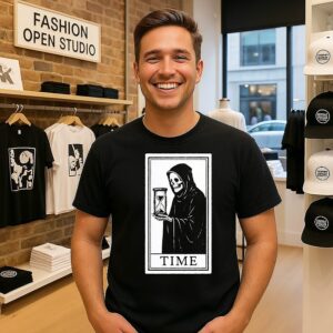 Grim Reaper Time To Die Tarot Card T-Shirt
