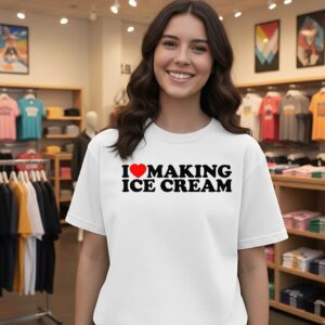 I Love Making Ice Cream Matching T-Shirt