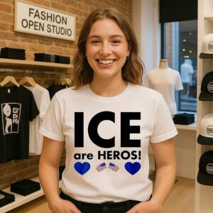 Ice Are Heroes Flag T-Shirt