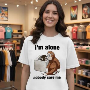 I’m Alone Nobody Care Me Monkey T-Shirt
