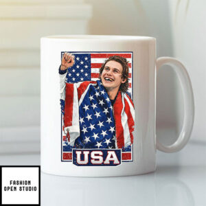 Jack Hughes Team USA Golden Goal Mug