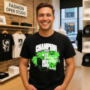 Jaxon Smith-Njigba Black Super Bowl Lx Champions T-Shirt