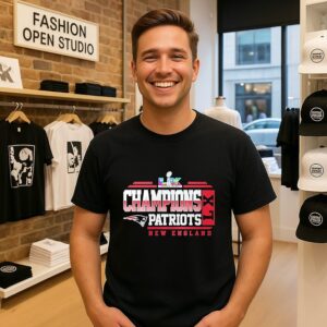 Ne Patriots 2025 Super Bowl Lx Champions Logo T-Shirt