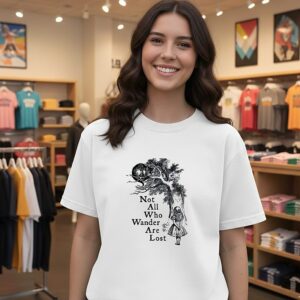Not All Who Wonder Are Lost Art T-Shirt