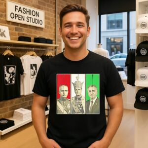 Pahlavi Dynasty Three Generations Reza Shah Mohammad Reza T-Shirt