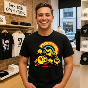Puck-Man Classic Video Game Characters T-Shirt