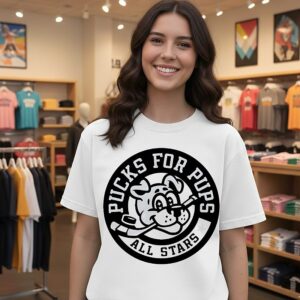 Pucks For Pups All Stars Hockey T-Shirt