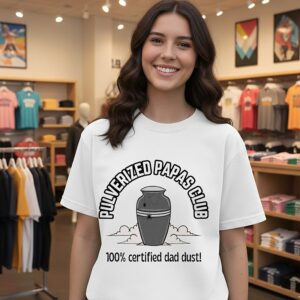 Pulverized Papas Club 100 Certified Dad Dust T-Shirt