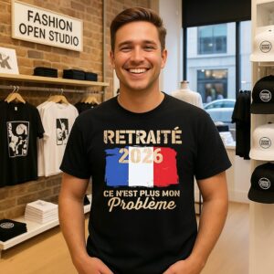 Retraité En 2026 Ce N’est Plus Mon Problème Flag T-Shirt