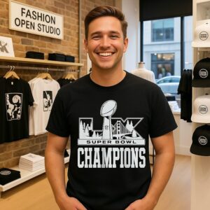 Seattle Football Super Bowl Lx Champion Logo Vintage T-Shirt