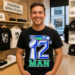 Seattle Seahawks Bird The 12th Man Retro T-Shirt