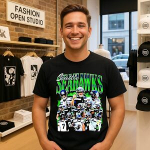 Seattle Seahawks Super Bowl Lx Champions Team Collage T-Shirt
