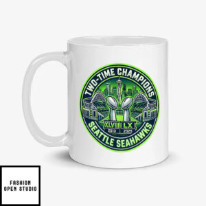 Seattle Seahawks Two-Time Champions Mug