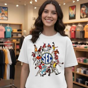 Sec Around The Clock Baseball Logo T-Shirt