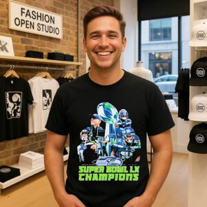 Super Bowl Lx Champions Seattle Seahawks Trophy T-Shirt