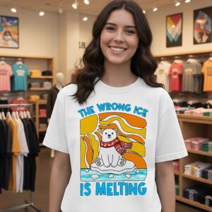 The Wrong Ice Is Melting Polar Bear T-Shirt