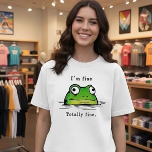 Totally Fine Frog I’m Fine T-Shirt