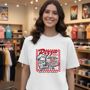 Uconn Pizza Basketball Capital Of The World T-Shirt