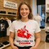 Welcome To Chinada Map Of Canada X Chinese Flag T-Shirt