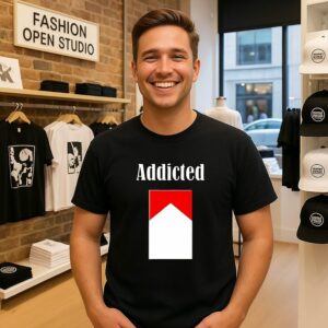 Addicted Cigarette Box T-Shirt