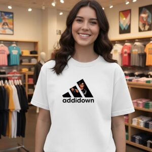 Addidown Down Syndrome Logo Funny T-Shirt