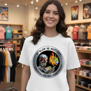 Ai Shop Is Not Art Chatbots Are Not Your Friends T-Shirt