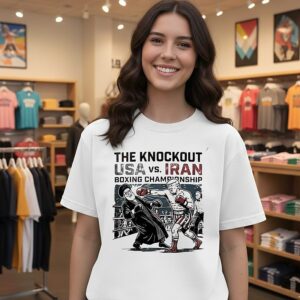 Ali Khamenei Rebel Mode The Knockout USA Vs Iran Boxing Championship T-Shirt