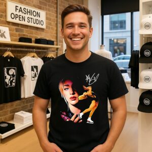 Amber Glenn Iconic 2026 Winter Olympic Figure Skater Signature T-Shirt