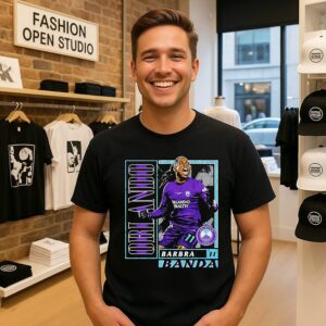 Barbra Banda Orlando Pride Nwsl Number 11 Vintage Card T-Shirt