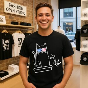 Cat No Kings In America Sketch T-Shirt