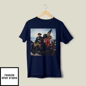 Chief Keef Crossing The Delaware George Washington Parody T-Shirt