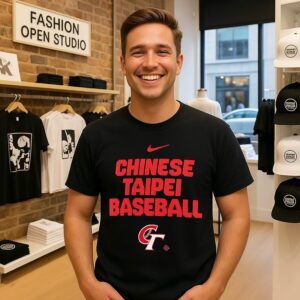 Chinese Taipei Baseball 2026 World Baseball Classic Stacked T-Shirt