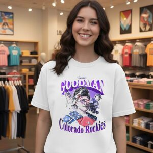 Colorado Rockies Hunter Goodman Graphic T-Shirt