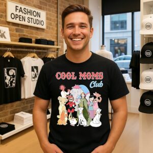 Cool Mom Club Disney Cartoon Characters T-Shirt
