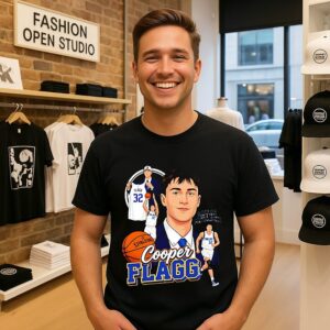 Cooper Flagg Dallas Mavericks Player Collage Comic ’26 T-Shirt