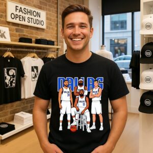 Dallas Mavericks Basketball Team Player Collage 2026 T-Shirt
