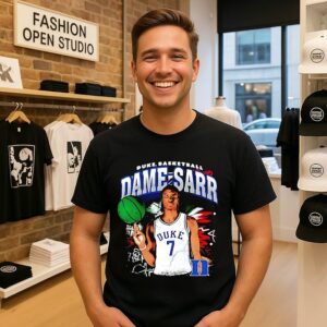 Dame Sarr Duke Blue Devils Portrait 2026 T-Shirt